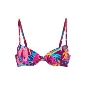 BUFFALO Bikini zgornji del modra/rumena/jagoda/oranžna