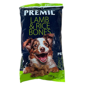 Poslastica za pse koskice jagnjetina i pirinac 300g Premil
