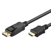 Goobay DisplayPort na HDMI 1m 4K 60Hz kabel
