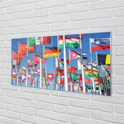 tulup.si Slika na akrilnem steklu Zastava 120x60 cm 4 obešalnika