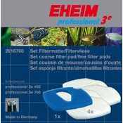 EHEIM Set vložkov za filter 2076 - 2078