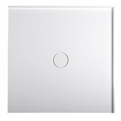 Kvadratna kad za prho iz litega marmorja MIRAI, 90 x 90 x 1,8 cm, bela - Bela - 90.00 - 24 - Liti marmor - Vgrajen v tla - Kvadratna - Polysan - MIRAI - 90.00 - 90x1,8x90 cm
