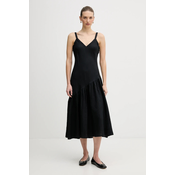 Lanena obleka Dkny