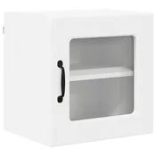 Vidaxl Stenski stekleni omarica PORTO Bela 40 x 31 x 40 cm