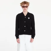 Pulover Comme des Garçons PLAY V-Neck Emblem Knit Cardigan UNISEX Black XS
