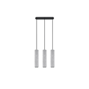 Sollux SL.0655 - Luster na sajli LUVO 3xGU10/40W/230V beton/crna