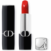 DIOR Rouge Dior dolgoobstojna šminka polnilna odtenek 080 Red Smile Satin 3,5 g