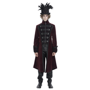 Moški plašč DEVIL FASHION - Wine - CT23802