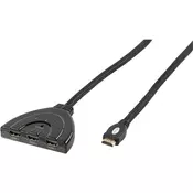 VIVANCO Auto HDMI 3 u 1 prekidac 0,8m za 47079 3>1 HDMI PREKIDAC povezivanje audio/video uredaja