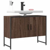 Vidaxl vidaXL Omarica za umivalnik rjav hrast 80x33x60 cm