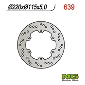 shumee Zadnji zavorni disk Yamaha R6 99-02, R1 98-03, 220x115x5 mm
