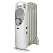 Voltomat električni oljni radiator HEATING (600W, število reber: 5), bel