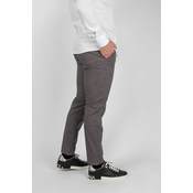 Doumos Muške pantalone sa dezenom, Sive