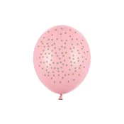 shumee Baloni 30 cm, pikice, pastelno roza (1 paket/50 kosov)