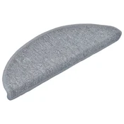 Vidaxl Preproge za stopnice 15 kosov 65x24x4 cm svetlo sive