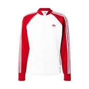 ADIDAS ORIGINALS Jopa na zadrgo SUPERSTAR rdeča/bela