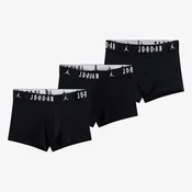 Bokserji Jordan Mens Flight Cotton 3-Pack Trunk Black M