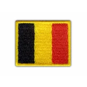shumee Našitek zastave Belgije - magnetna podlaga - vezen našitek/značka/emblem