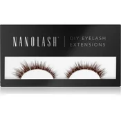 Nanolash DIY Eyelash Extensions set za podaljševanje trepalnic doma Heartbreaker BROWN 36 kos