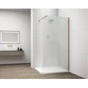 POLYSAN ESCA Zlata Mat Enostenska Tuš Zavesa, Matirano Steklo, 1100 mm