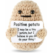 Generic Mini Fun Positive Potato Positive Potato Crochet Cute Wool Fun Knitting Positive Potato Doll Cheer Novoletno darilo Darilo za rojstni dan Prijatelji Party Decoration Spodbuda, (21124880)