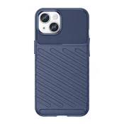 Oklepljen ovitek za iPhone 15 Plus Hurtel Thunder Case - moder