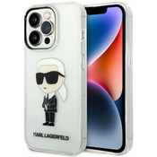 Karl Lagerfeld iPhone 14 Pro Max 6,7 transparent hardcase Ikonik Karl Lagerfeld (KLHCP14XHNIKTCT)