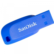 USB DISK SANDISK 32GB CRUZER BLADE MODRA, 2.0, moder, brez pokrovčka