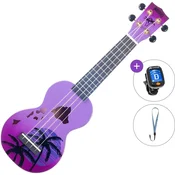 Mahalo Hawaii Basic SET Hawaii Purple Burst Soprano ukulele