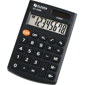 Kalkulator Eleven - SLD-200NR, džepni, 8 znamenki, crni