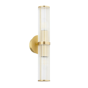 Argon 7203 - Stenska svetilka HAMPTON 2xE14/7W/230V zlata
