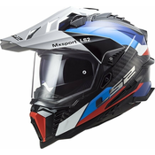 Enduro motociklisticka kaciga LS2 MX701 C Explorer Frontier crno-plava