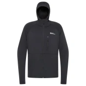 Jack Wolfskin KOLBENBERG HOODED FZ M, moška pohodna jopa, siva A63966