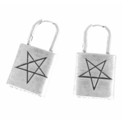 Uhani KILLSTAR - Locked Away - Črna - KSRA004916