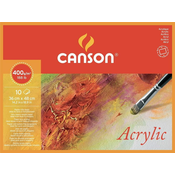 Rayher. Blok Canson Acrylic 36x48 cm 400 g, 10 listni; fina struktura