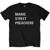 Manic Street Preachers Block Logo (Back Print) Black XL Majica
