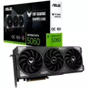 ASUS TUF Gaming GeForce RTX 5060 OC Edition 8GB GDDR7 (TUF-RTX5060-O8G-GAMING) grafična kartica, PCIe 5.0, 1xHDMI 2.1b, 3xDisplayPort 2.1b - 90YV0N00-M0NA00-A