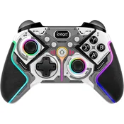 iPega brezžični Bluetooth igralni plošček z RGB osvetlitvijo sive barve za PC & PS4 & PS3 & Switch & mobilne telefone