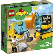 LEGO®® DUPLO Tovornjak in bager na gosenicah (10931)