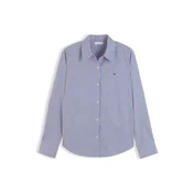 TOMMY HILFIGER Bluza nebeško modra / vinsko rdeča / bela