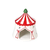 Tognana Svecnjak Christmas Mistletoe Festival, U obliku kuce, 13 cm, Beli