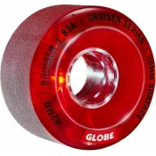 Globe Bruiser Cruiser Skateboard Wheel 62 mm Clear Red