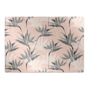 Decormat Podloga za pisalni stol Black and white flowers 120x90 cm 2 cm