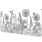 Decormat Podloga za mizo Cvetna skica 120x60 cm