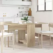 vidaXL Jedilna miza 138 x 70 x 73,5 cm Inženirski les Sonoma hrast