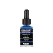 Akrilno črnilo Schmincke AERO COLOR Professional Total Cover 28 ml - 843 temno modra