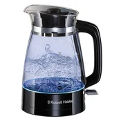 Russell Hobbs 26080-70 električni kuhalnik, 1.7 L, 2400W, črna/prozorna