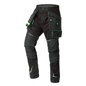 slomart NEO TOOLS Delovne hlače Premium PRO, črne, vel. XS
