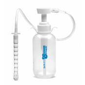 CleanStream Pump Action Enema Bottle with Nozzle Clear