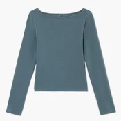 Cropp - Majica z dolgimi rokavi - steel blue